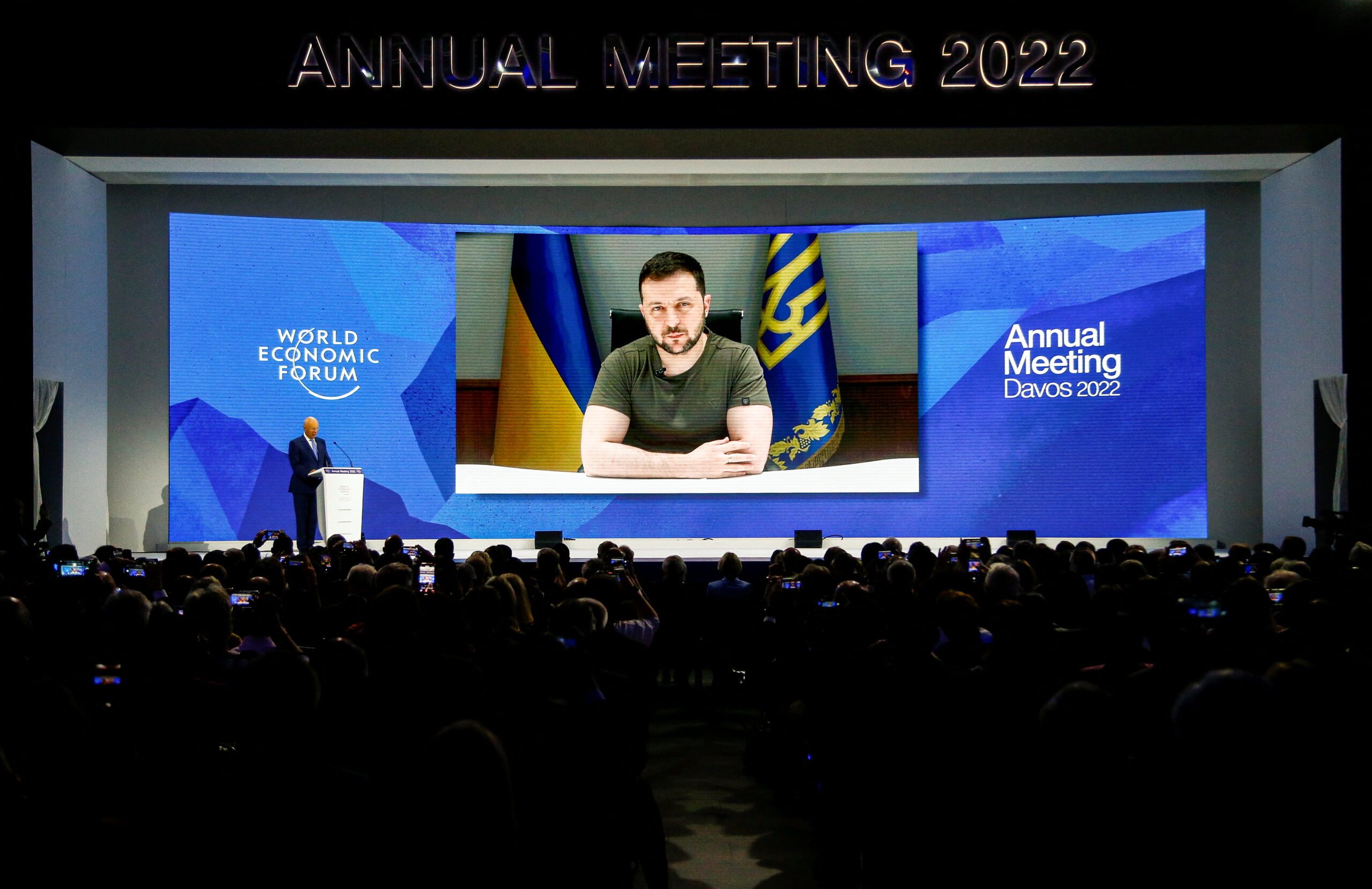 President Volodymyr Zelensky at Davos