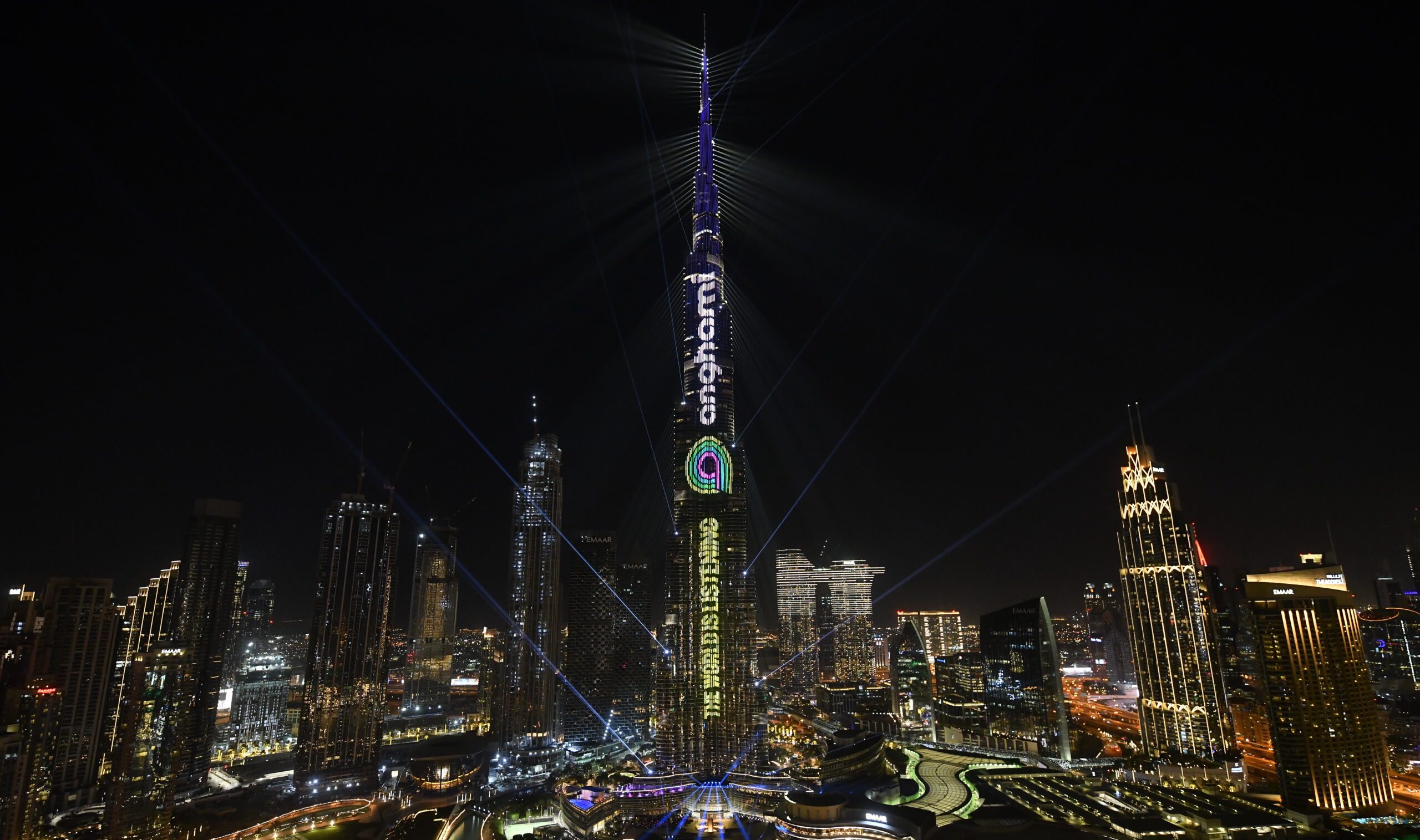 The world is listening: Anghami projects branding message onto Burj Khalifa in Dubai