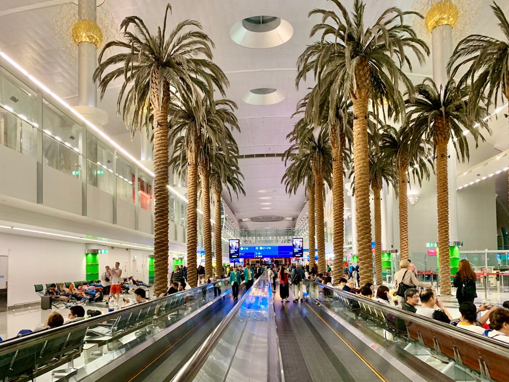 Dubai International airport saw more than double the amount of travellers than in the same period last year