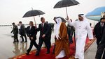 Sheikh Khalifa bin Zayed al-Nahyan with President George W Bush in 2008