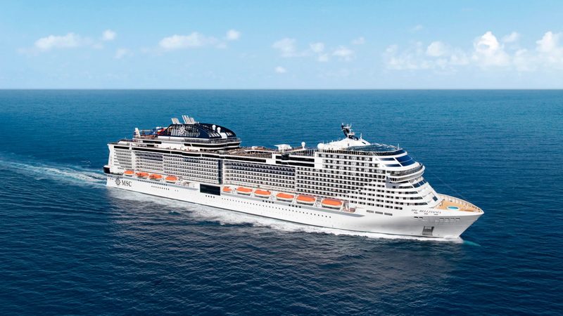 MSC Bellissima cruised the Red Sea in Cruise Saudi's first full summer season, which started in July 2021