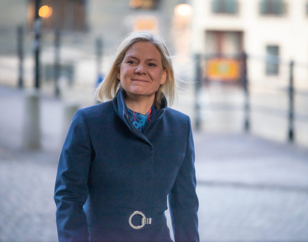 Magdalena Andersson, prime minister of Sweden, said her government did not want permanent NATO military bases on its territory