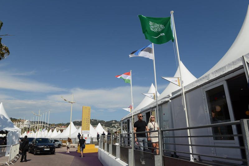 The Saudi Pavilion is a hub for networking among the film industry's biggest names