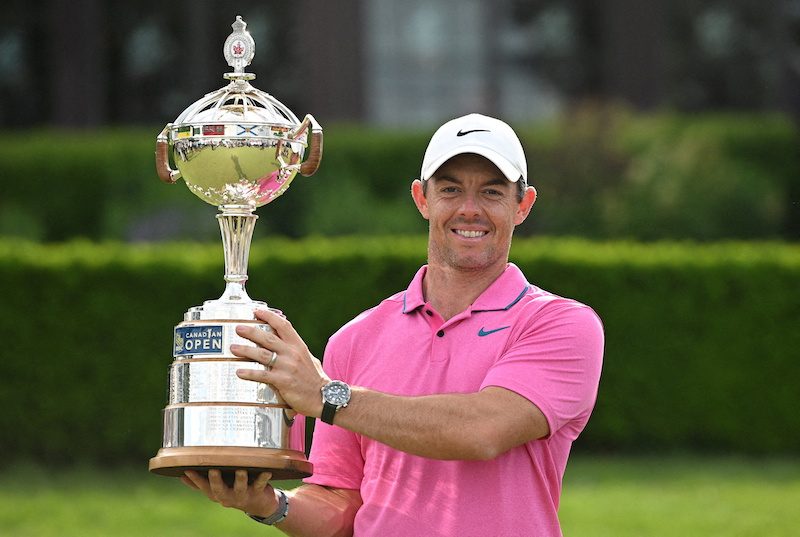 Rory McIlroy was winning the Canadian Open, and a cheque for $1.5 million, at the same time as the new LIV Golf series began