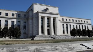 The Federal Reserve Board building on Constitution Avenue in Washington