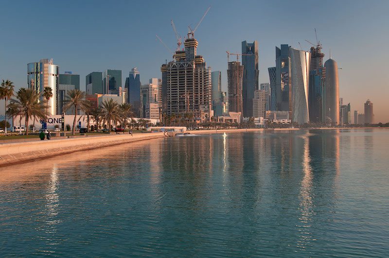 View of Doha Corniche in 2012