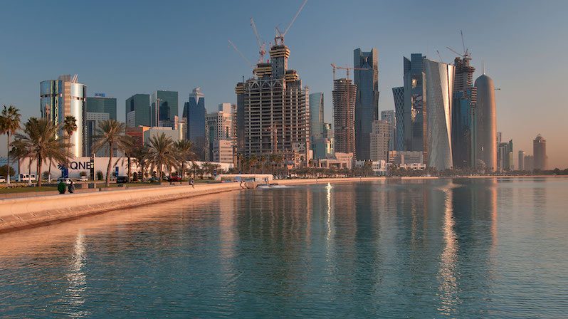 View of Doha Corniche in 2012