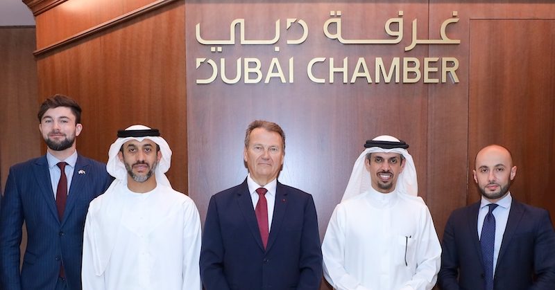 Hamad Buamim, second from right, says organisations must not be afraid to disrupt