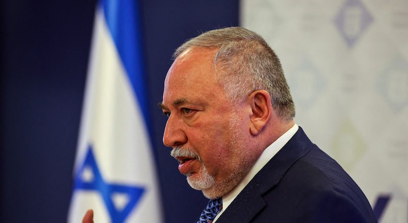 Israeli finance minister Avigdor Lieberman