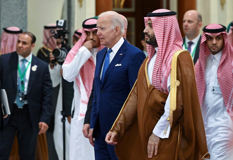 Joe Biden with MbS