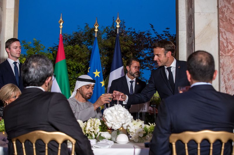 Sheikh Mohammed and Macron
