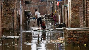 Person, Human, Flood
