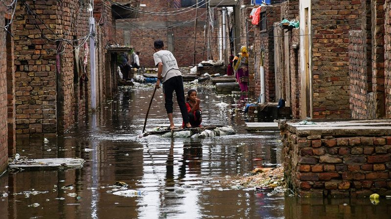 Person, Human, Flood