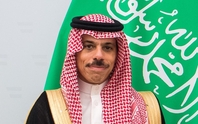 Saudi Arabia's foreign minister Faisal bin Farhan Al-Saud