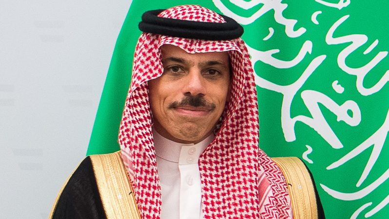 Saudi Arabia's foreign minister Faisal bin Farhan Al-Saud