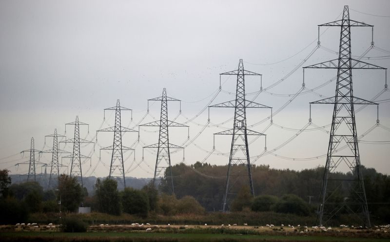 Power Lines, Cable, Electric Transmission Tower