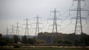 Power Lines, Cable, Electric Transmission Tower