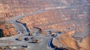 Stock photo of a copper mine. Saudi reported $8bn of foreign direct investment in mining last year