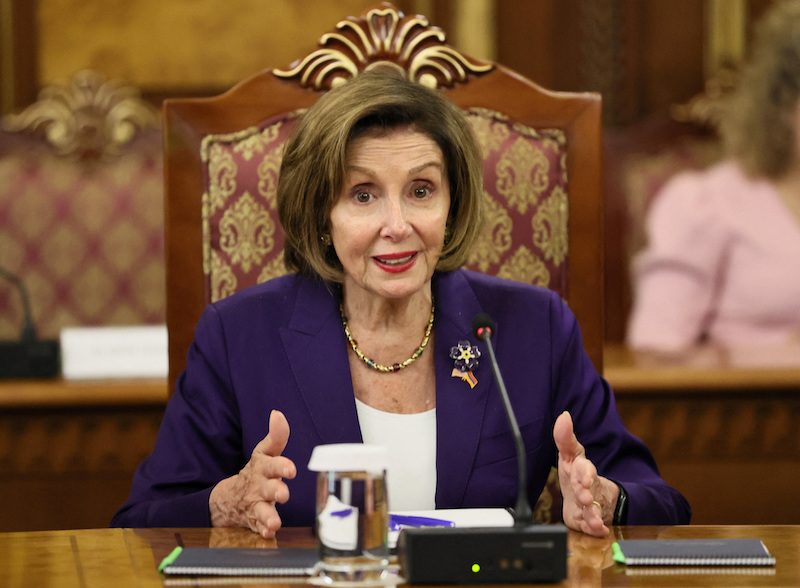 US Speaker Nancy Pelosi in Yerevan, Armenia, on September 18