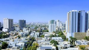 The tumbling currency in Pakistan has made property investment and buying in cities like Karachi, above, more favourable for Pakistani expats