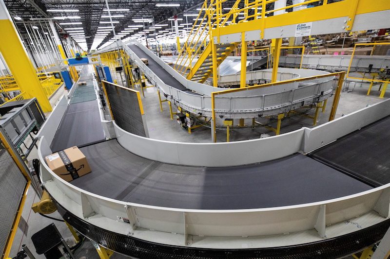 Amazon fulfillment centre in Hamilton, Canada