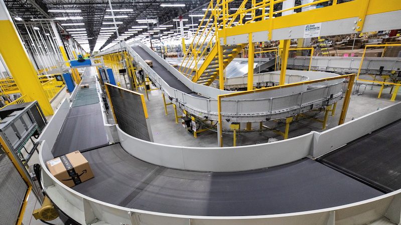 Amazon fulfillment centre in Hamilton, Canada