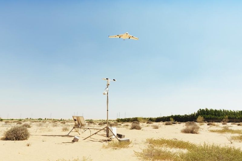Cloud seeing drones UAE