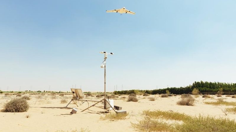 Cloud seeing drones UAE