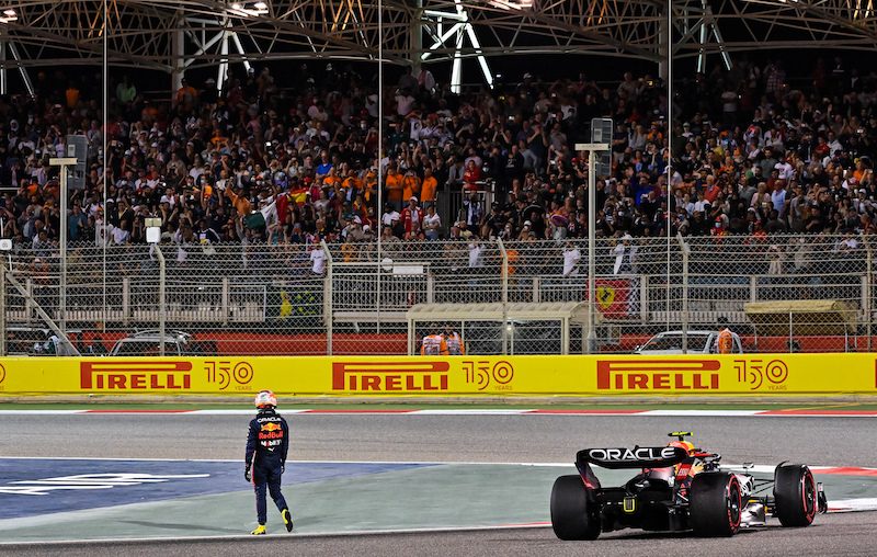 Formula One fans pack the stands for the Bahrain Grand Prix in March. The 2022 race had a record attendance