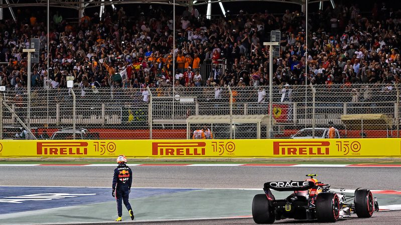 Formula One fans pack the stands for the Bahrain Grand Prix in March. The 2022 race had a record attendance