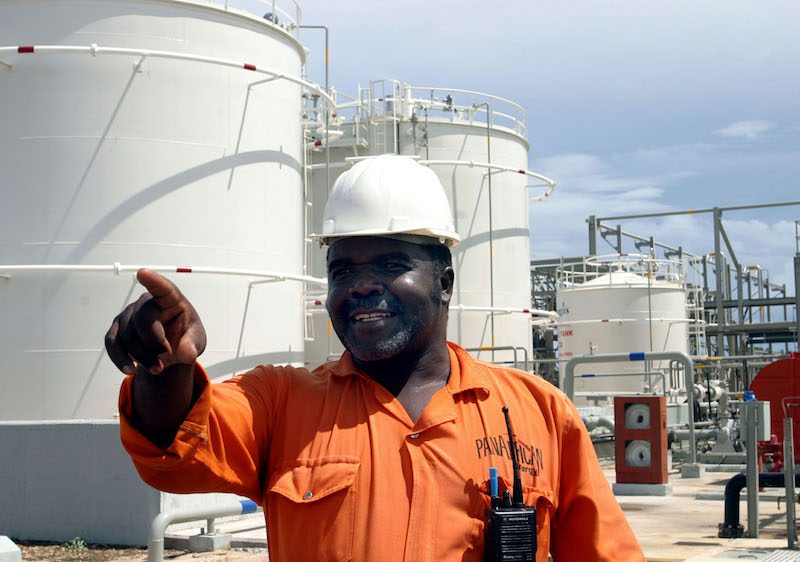 An energy worker in Tanzania. The Opec loan will be used to boost access to energy across Africa