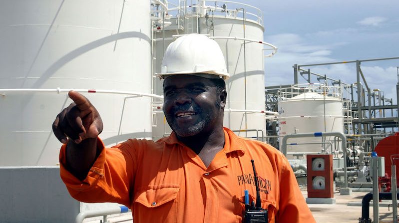 An energy worker in Tanzania. The Opec loan will be used to boost access to energy across Africa