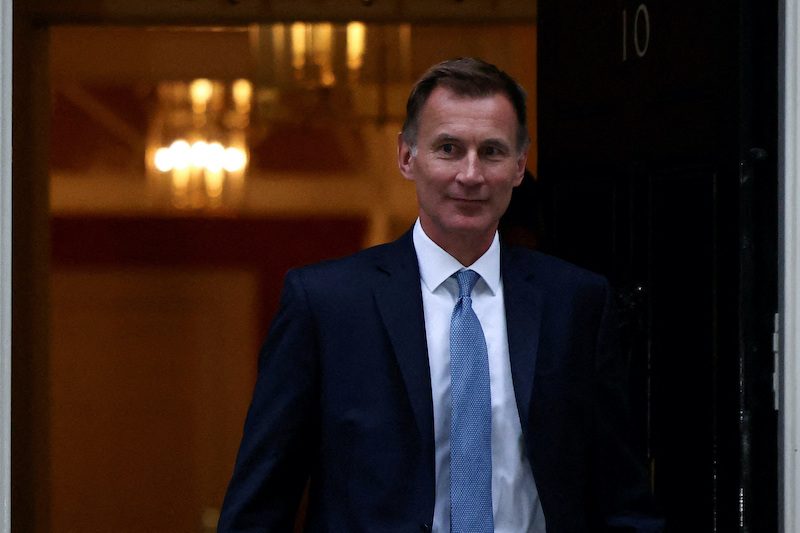 UK chancellor of the exchequer Jeremy Hunt