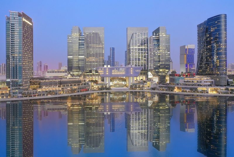 Towers, buildings, Abu Dhabi