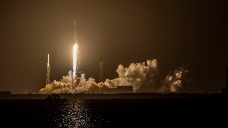 The Rashid Rover was launched into space on a Space X rocket