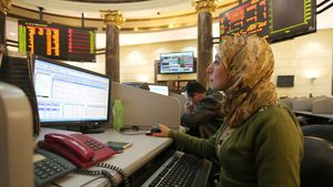 A trader at the Egyptian stock exchange. The government previously collected $5 billion by offering stakes in 13 companies between March 2022 and July 2023