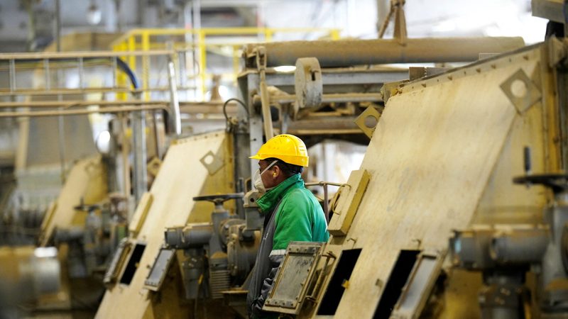 Worker at an oil shale power plant. The white paper calls on the UAE and UK to help oil and gas workers transfer their skills to renewable industries