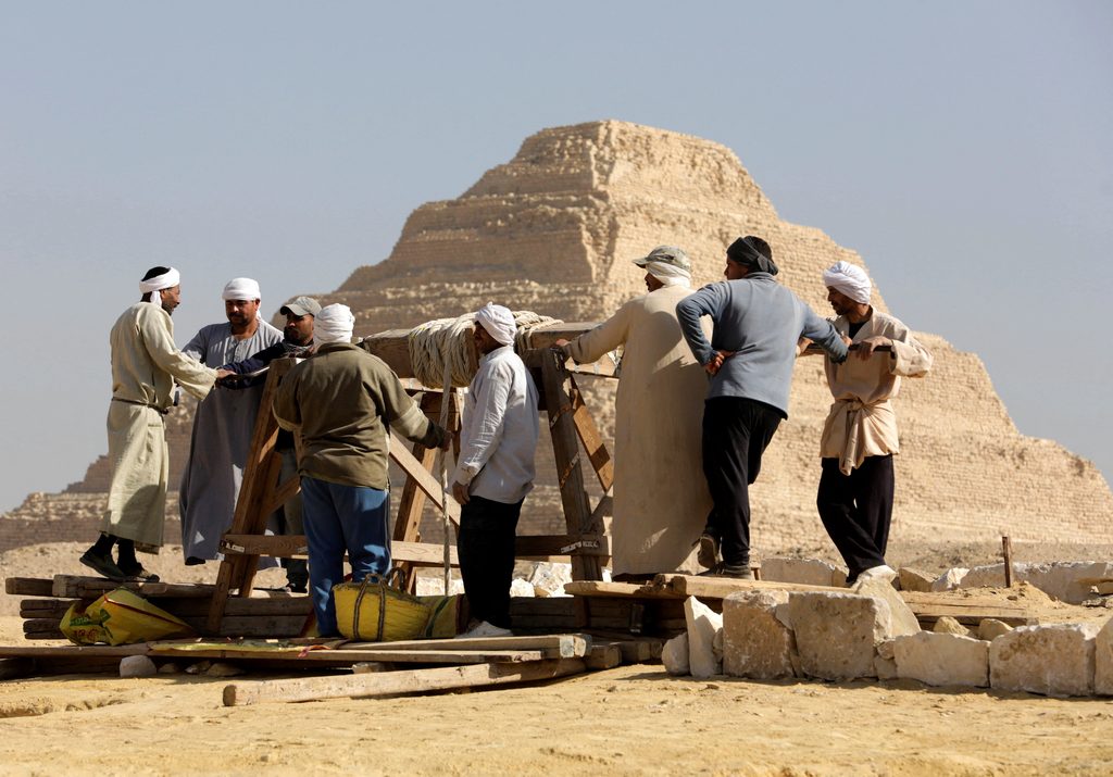 Ancient tombs and artefacts were discovered at the Saqqara necropolis in January. The Egyptian authorities hope the finds will inspire more tourists to visit. Pictures: Reuters/Mohamed Abd El Ghany