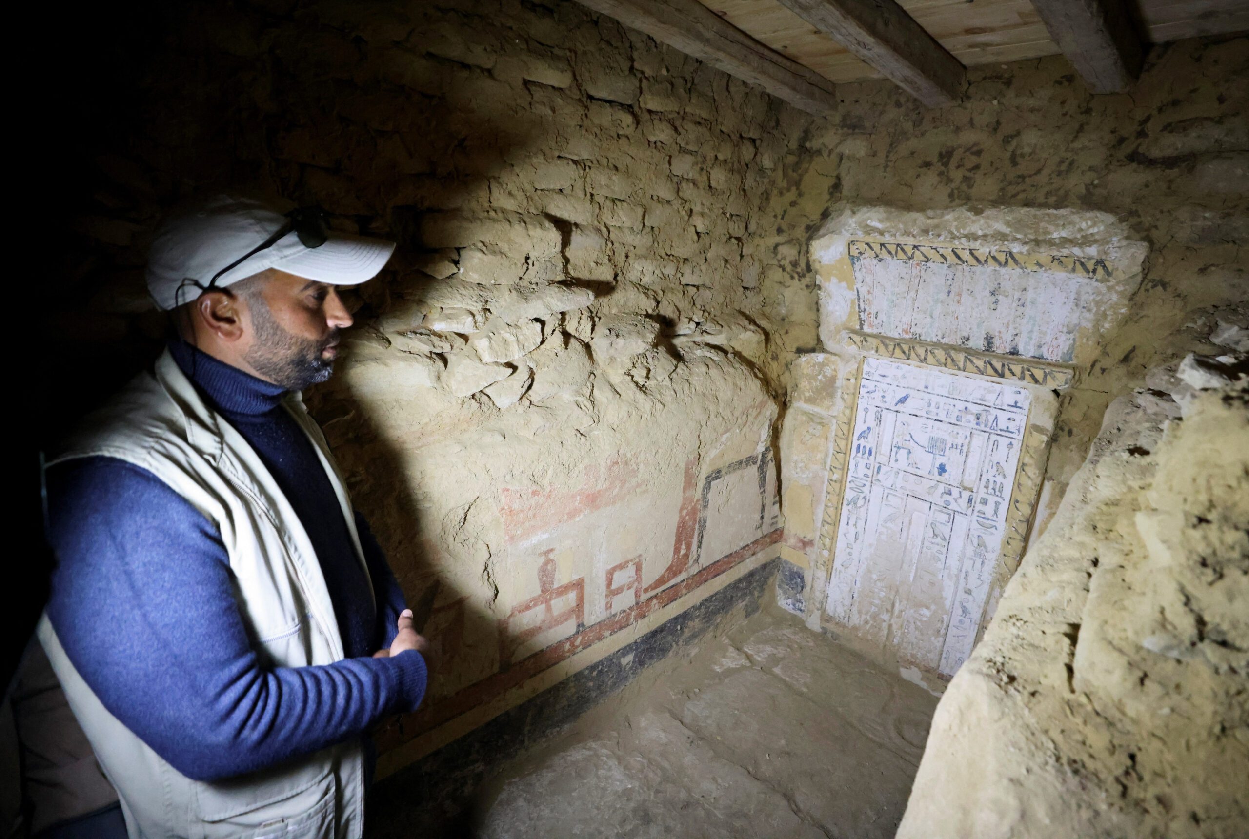 Tombs sealed for 4,300 years were discovered in January in the Saqqara necropolis, south of the Giza pyramids in Egypt
