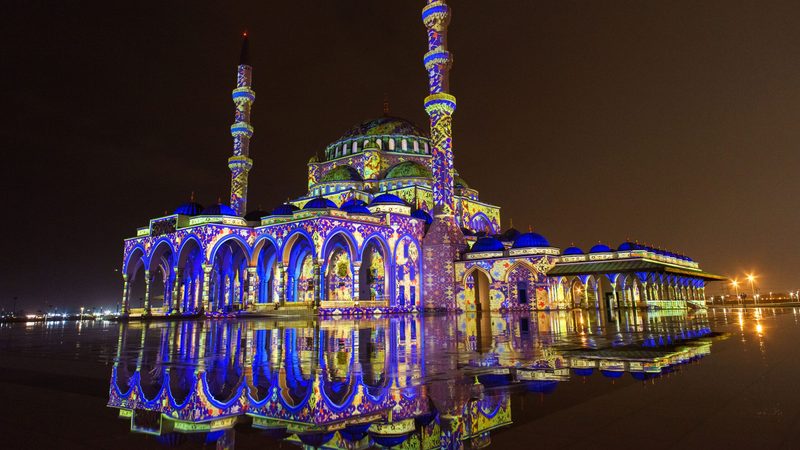 The 10th Sharjah Light Festival, held in February 2020. The emirate's government is expanding its cultural offerings