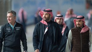 Crown Prince Mohammed bin Salman, pictured at the Formula E race in Diriyah, announced the plan on Monday