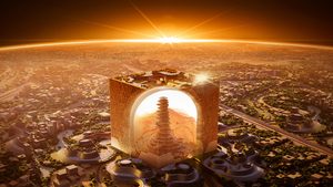 The 'Mukaab', a 400 sq m cube, will be at the heart of the Riyadh development