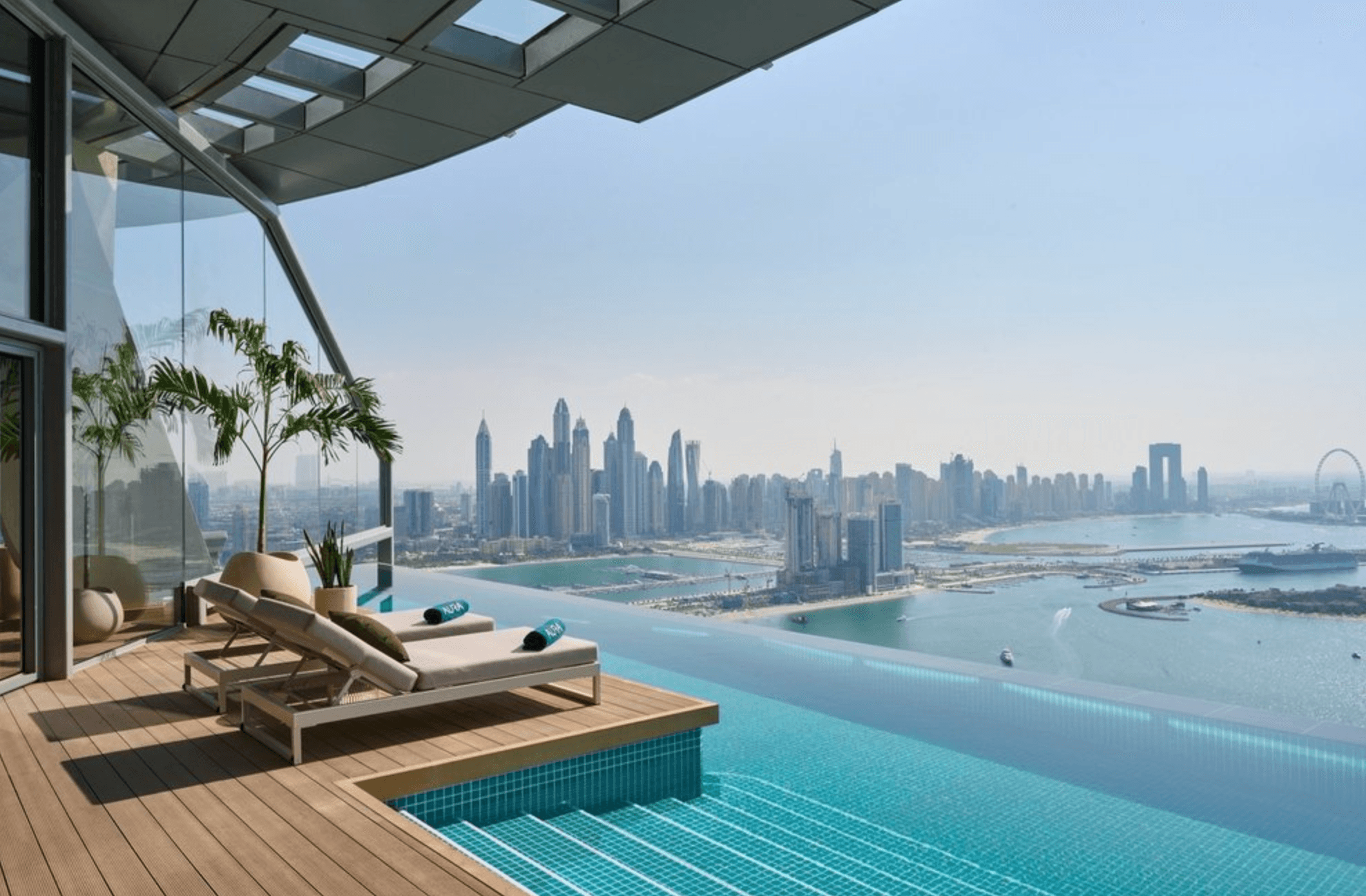 sun, pool, sky, sea
