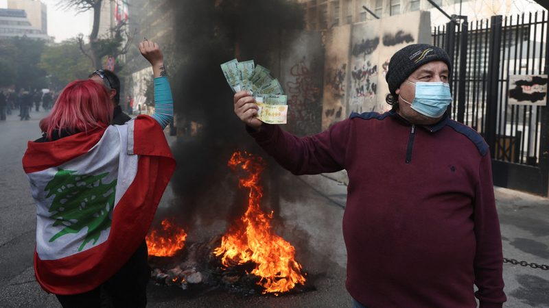 The parlous state of the Lebanese economy has led to protests over the past 12 months