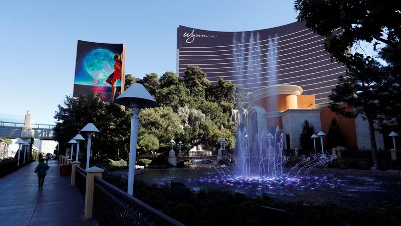 An exterior view Wynn hotel-casino in Las Vegas, Nevada, U.S.