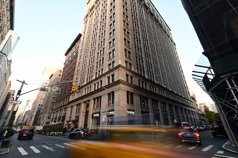 A view of a Park Avenue South building in New York where Meta holds offices