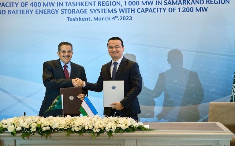 Acwa Uzbekistan signing
