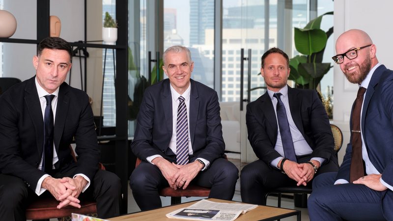 SCP's Jeremiah Green, Patrick Speek, Peter Schatzberg and Brandon Guthrie