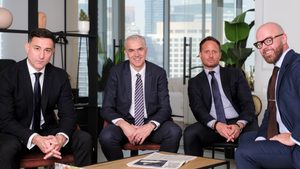 SCP's Jeremiah Green, Patrick Speek, Peter Schatzberg and Brandon Guthrie