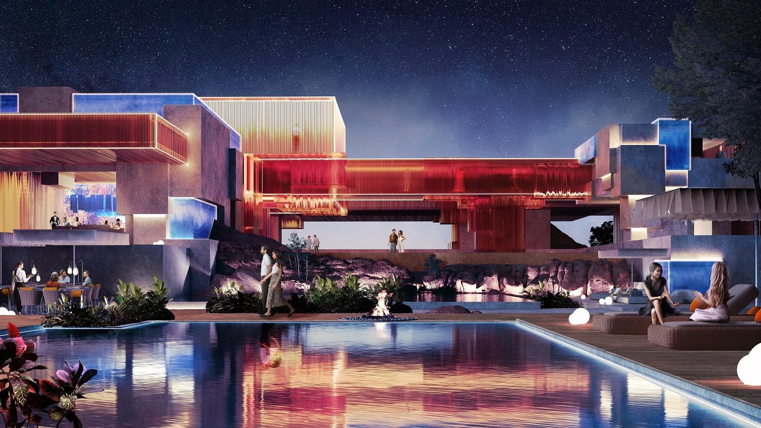 Hotel group Marriott has presented a vision for its properties on luxury island Sindalah